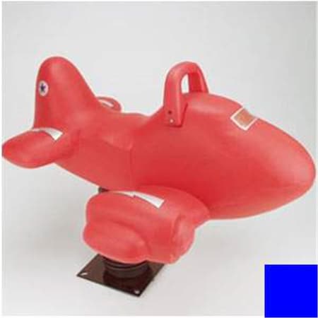 Jensen Commercial Airplane Roto Molded Spring Ride - Blue SP250A-B